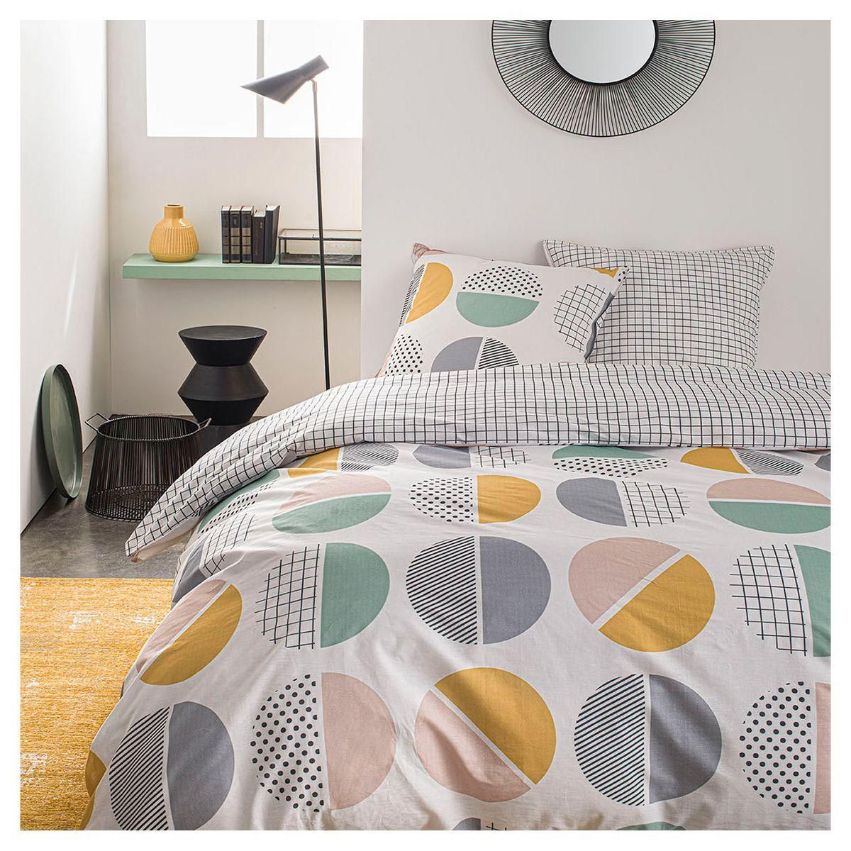 TODAY Parure housse de couette en coton 57 fils LUNA