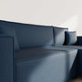 Voir la diapositive 4 : BEST MOBILIER Jonas - canapé d'angle réversible 4 places convertible avec coffre en tissu texturé
