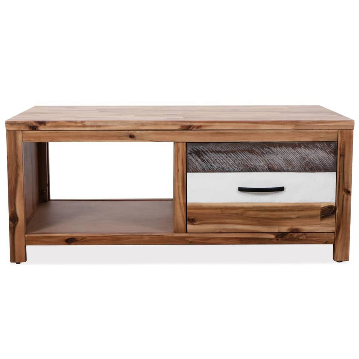 VIDAXL Table basse Bois d'acacia massif 90x50x37,5 cm