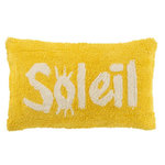 Paris Prix Coussin Déco Tufté Soleil  Polly  30x50cm Jaune