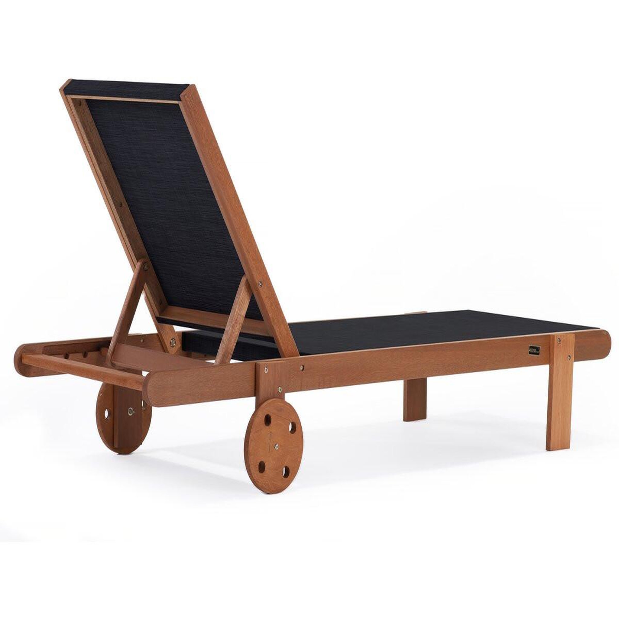 Voir la diapositive 4 : Habitat et Jardin Bain de soleil en bois exotique  saïgon  - maple - noir