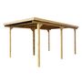 Voir la diapositive 2 : Carport - Bois traité autoclave - Toit plat - 15m² - FAUSKE