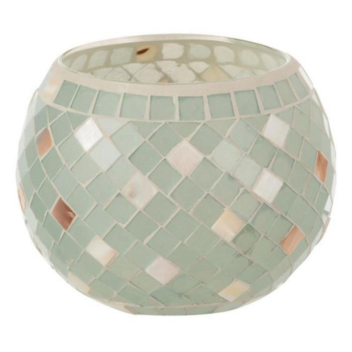 Paris Prix Photophore en Verre Design  Miosai  15cm Gris