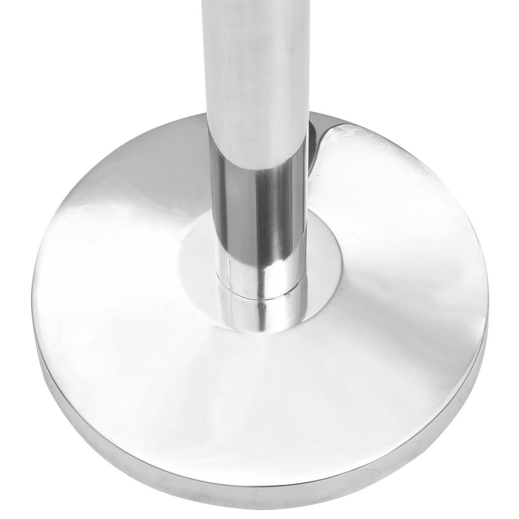 Voir la diapositive 5 : VIDAXL Colonnes avec bandes 4 pcs barriere d'aeroport inox argente