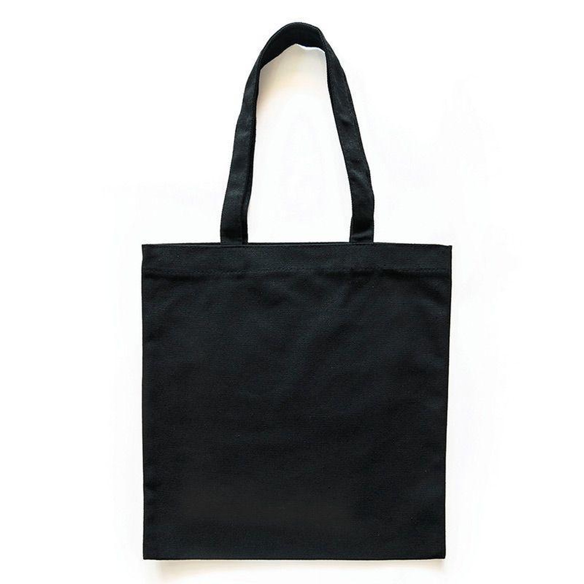 Graine créative Sac shopping en coton noir 37,5 x 42 cm