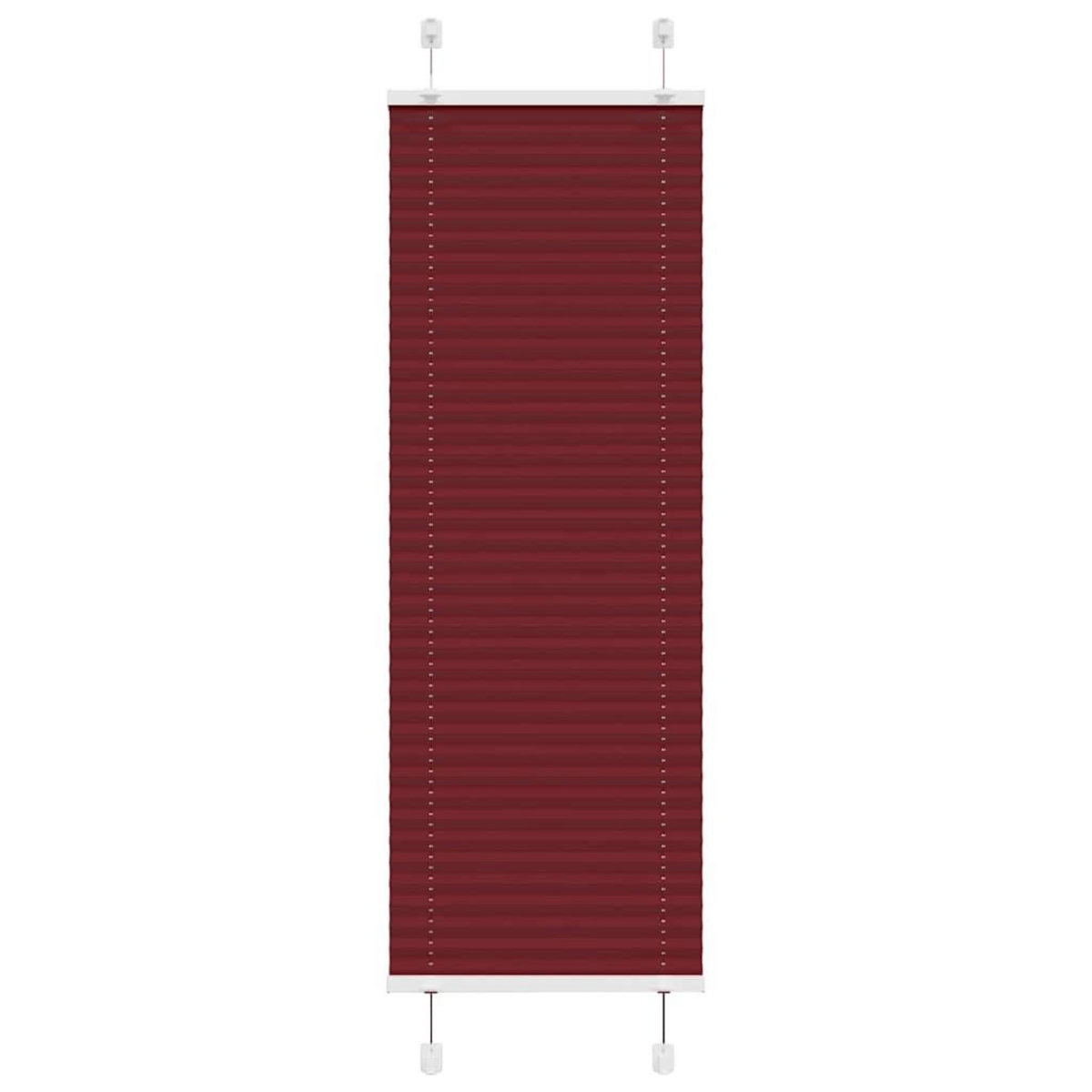 VIDAXL Store plisse rouge bordeaux 50x100 cm largeur du tissu 49,4 cm