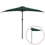 Voir la diapositive 2 : VIDAXL Parasol de balcon avec mat en aluminium Vert 300x155 cm Demi