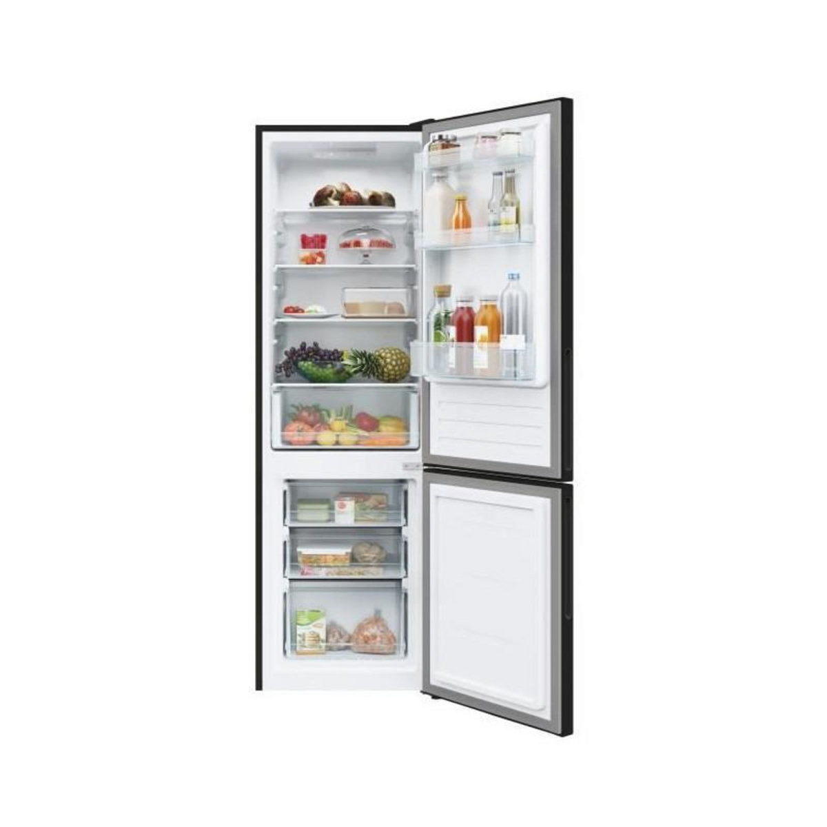 Candy Réfrigérateur combiné - CANDY - CCT3L517EB - Classe E - 260 L - 39dB - Noir