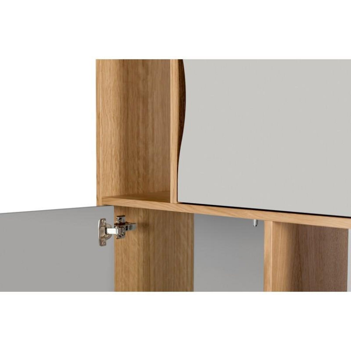 Paris Prix Bibliothèque Design  Avon  191cm Chêne & Gris