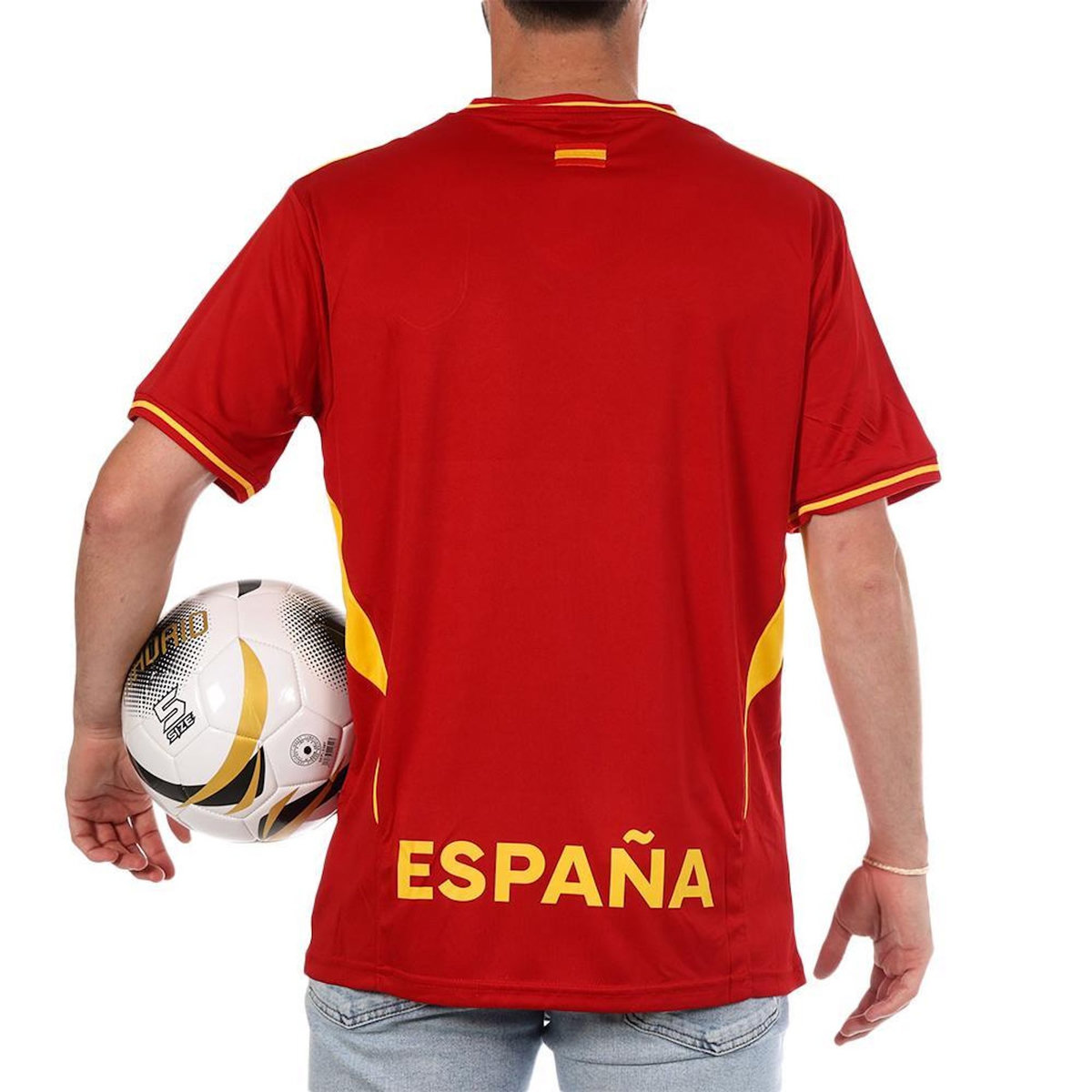 SPORTZONE Espagne Maillot Supporter Rouge Mixte Sport Zone