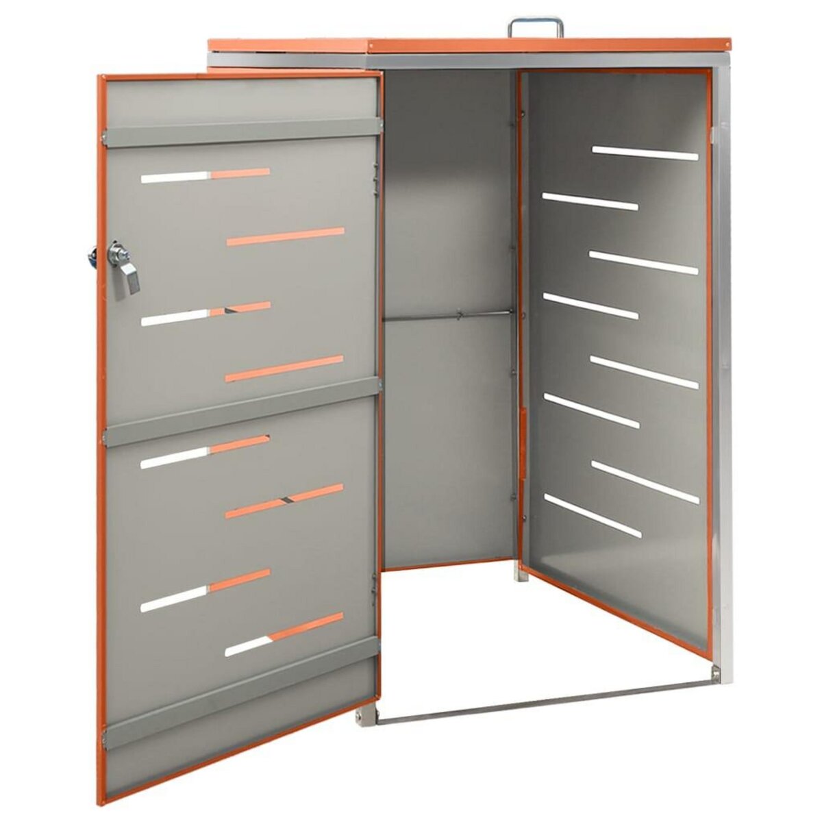 VIDAXL Abri pour poubelle 69x77,5x112,5 cm Inox