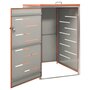 Voir la diapositive 4 : VIDAXL Abri pour poubelle 69x77,5x112,5 cm Inox