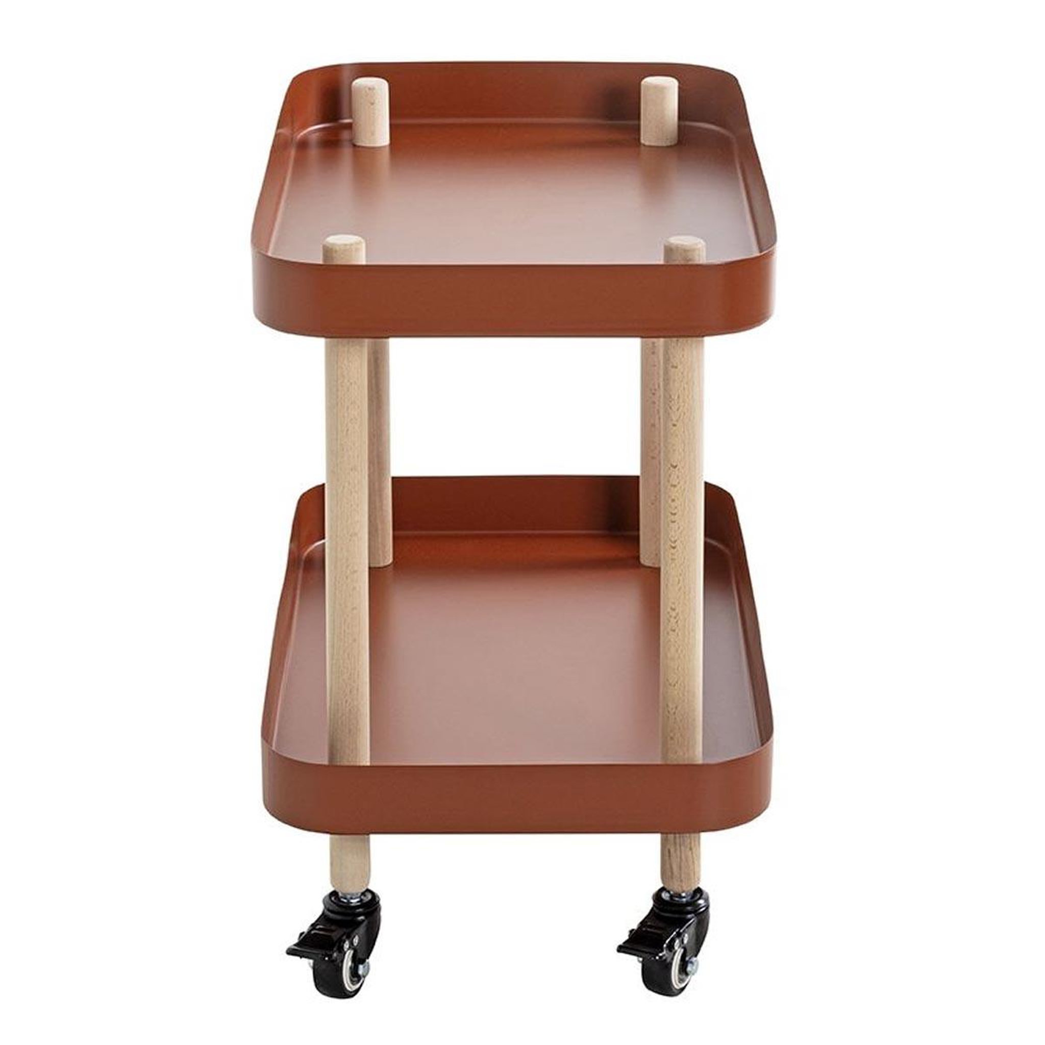 Voir la diapositive 3 : Paris Prix Desserte de cuisine 2 niveaux  yumi  47cm rouge