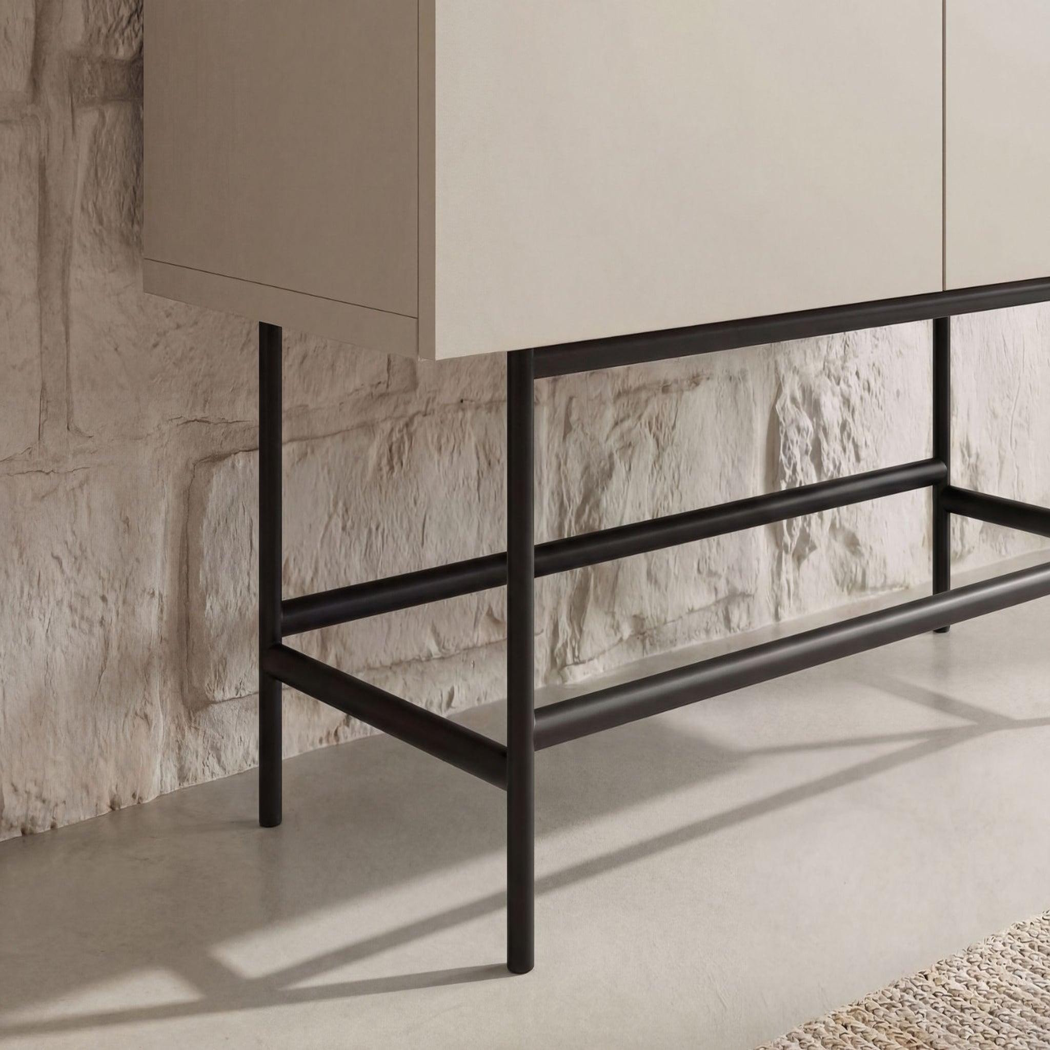 Voir la diapositive 5 : CASANOVA PARIS Soma - commode 4 portes 100cm en mélamine