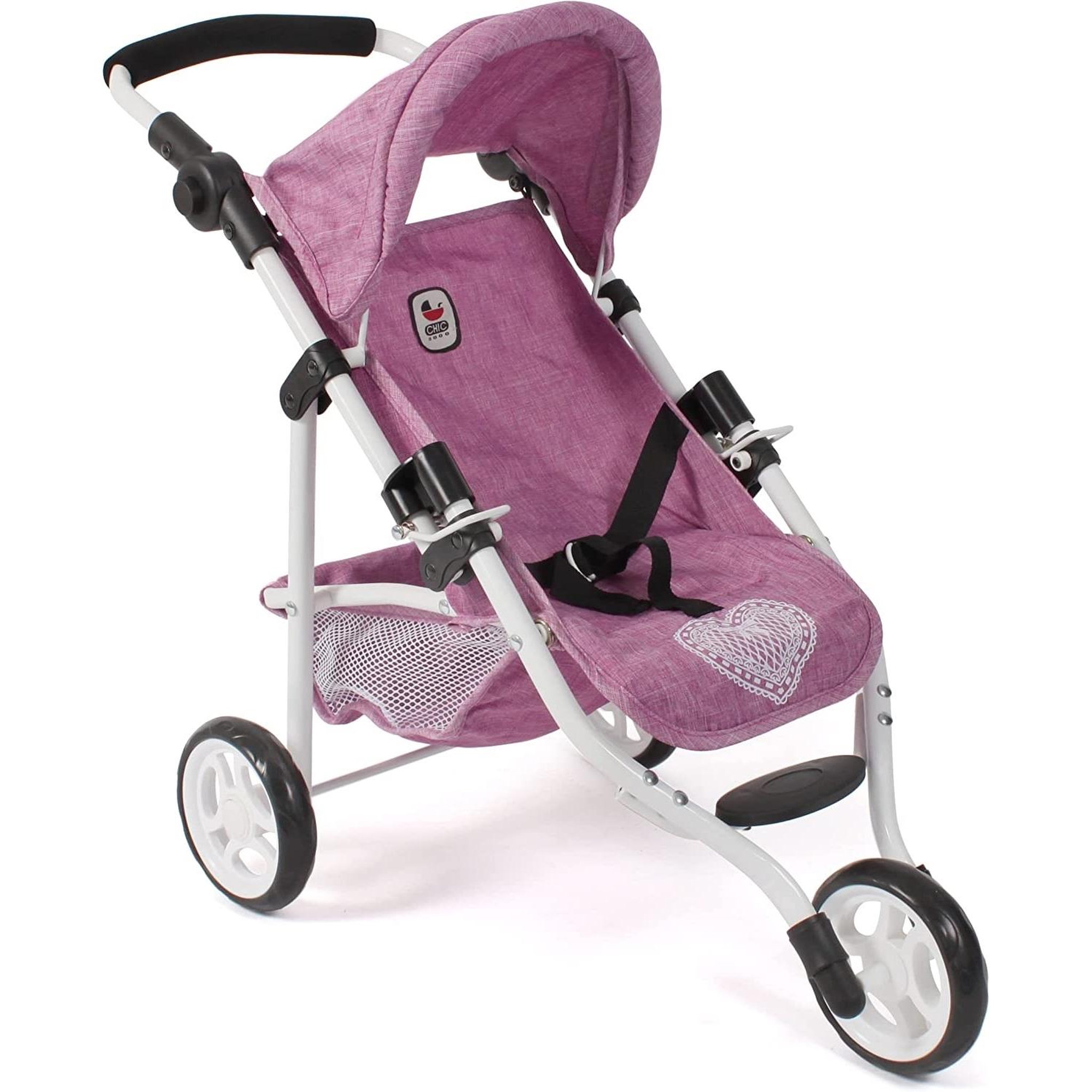 BAYER CHIC 2000 Petite poussette de jogging LOLA jean rose pour poupée