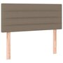 Voir la diapositive 4 : VIDAXL Tete de lit a LED Taupe 90x5x78/88 cm Tissu