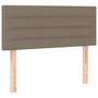 Voir la diapositive 4 : VIDAXL Tete de lit a LED Taupe 90x5x78/88 cm Tissu