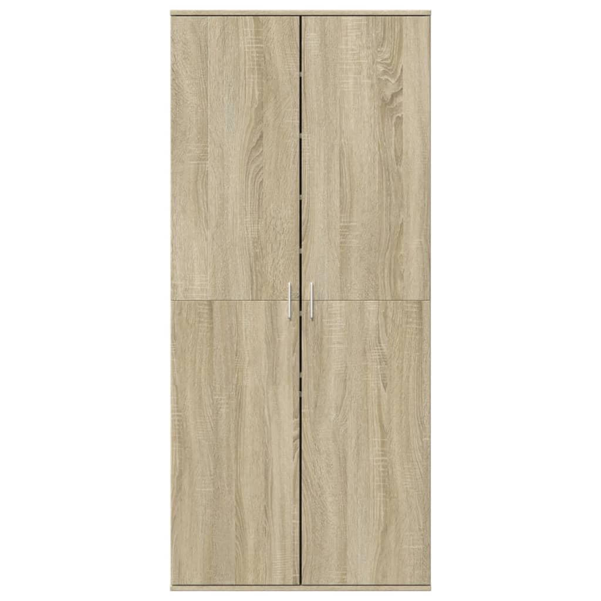 Voir la diapositive 3 : VIDAXL Armoire a chaussures Chene sonoma 80x39x178cm Bois d'ingenierie