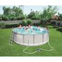 Voir la diapositive 1 : BESTWAY Piscine tubulaire 4,27 x 1,22 m ronde