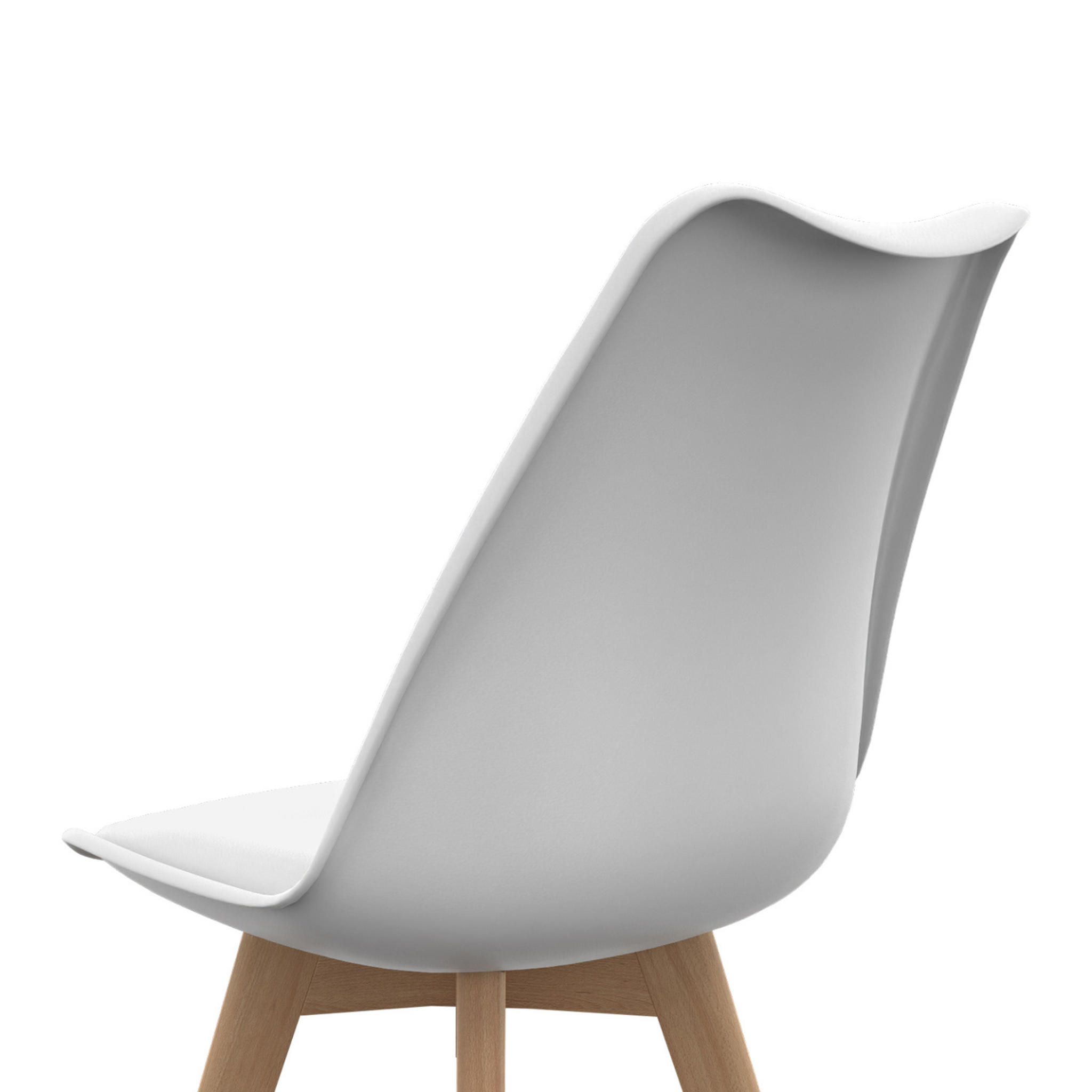 Voir la diapositive 6 : ID MARKET Lot de 8 chaises scandinaves sara blanches pour salle à manger