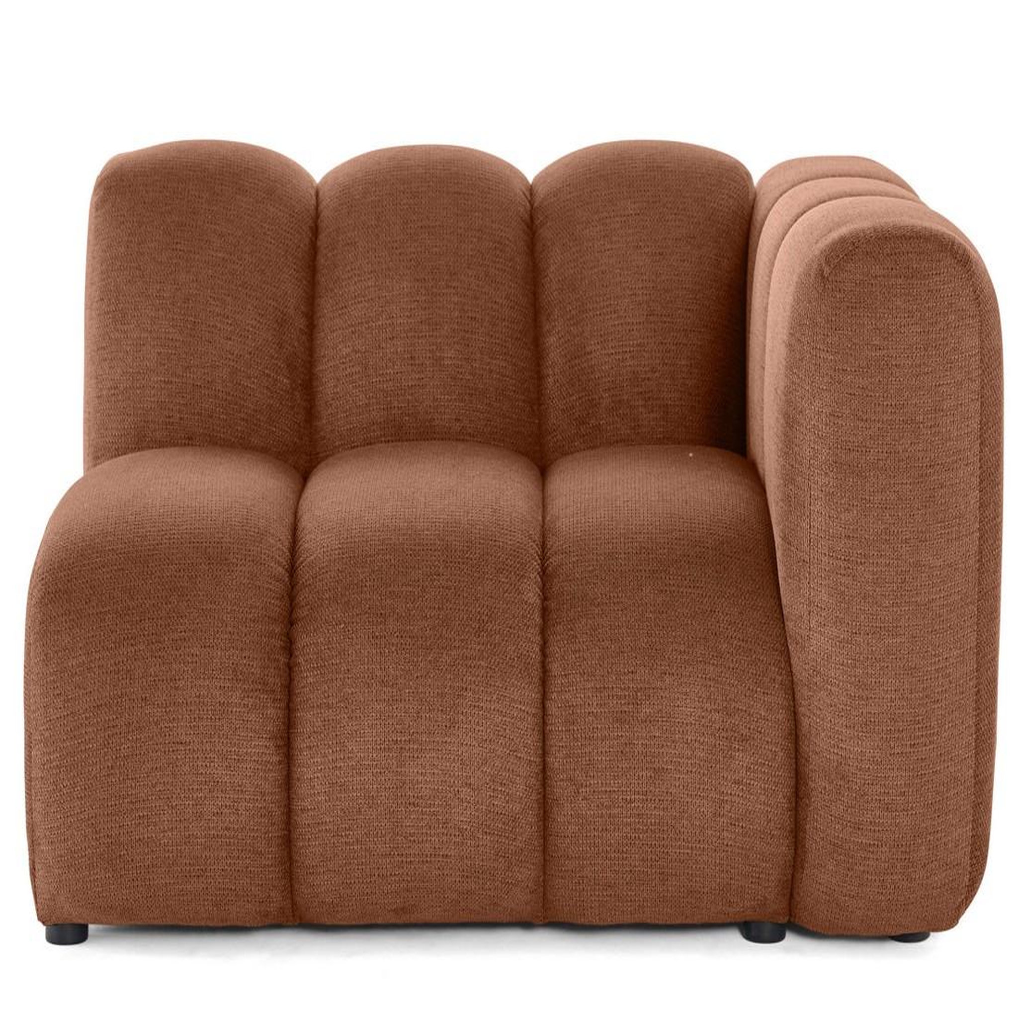 Voir la diapositive 1 : LISA DESIGN Debbie - module d'assise droit en tissu texturé