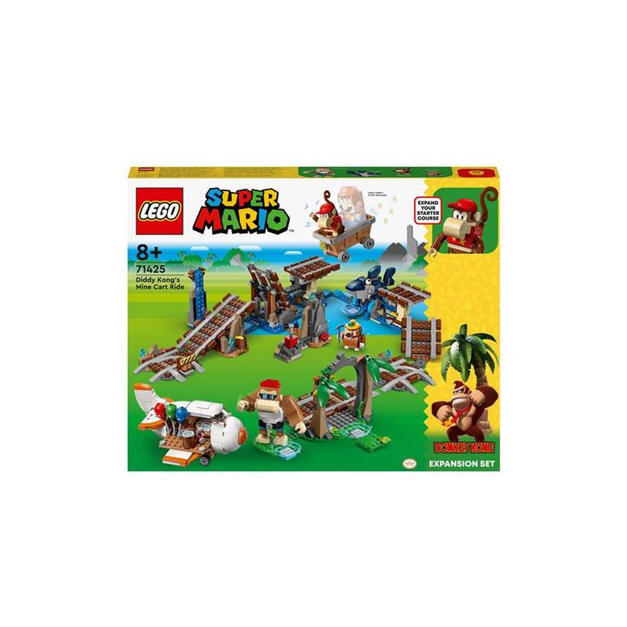 LEGO LEGO® Super Mario 71425 Ensemble d extension Course de chariot de mine de Diddy Kong