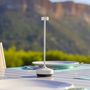 Voir la diapositive 2 : Lumisky 6 lampes avec plateau de chargement RUBY Blanc Aluminium H25 cm