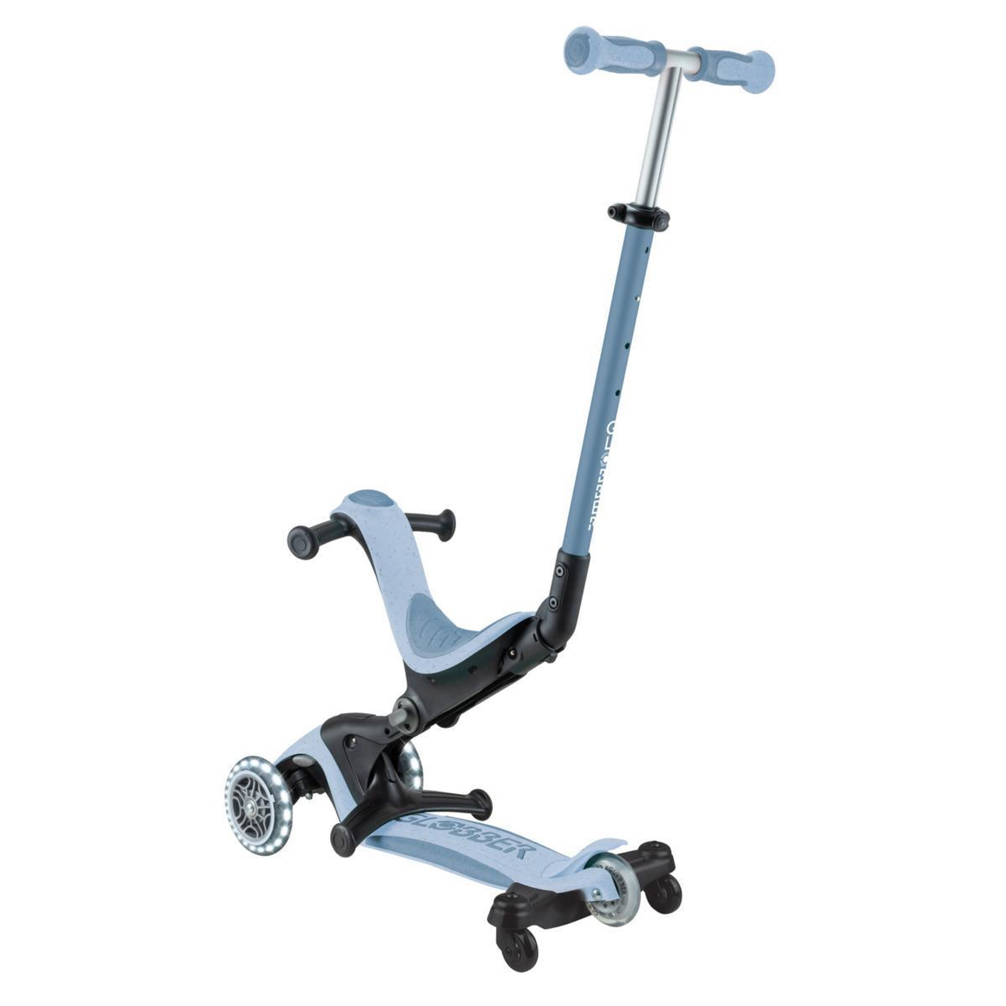 Voir la diapositive 4 : Globber Trottinette Go Up Deluxe Lights Eco-Logic 360° Bleu