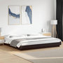 Voir la diapositive 1 : VIDAXL Cadre de lit avec lumieres LED sans matelas noir 200x200 cm