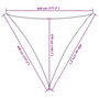 Voir la diapositive 6 : VIDAXL Voile d'ombrage 160 g/m^2 Marron 4,5x4,5x4,5 m PEHD