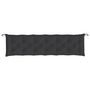 Voir la diapositive 4 : VIDAXL Coussin de banc de jardin noir 200x50x7 cm tissu oxford