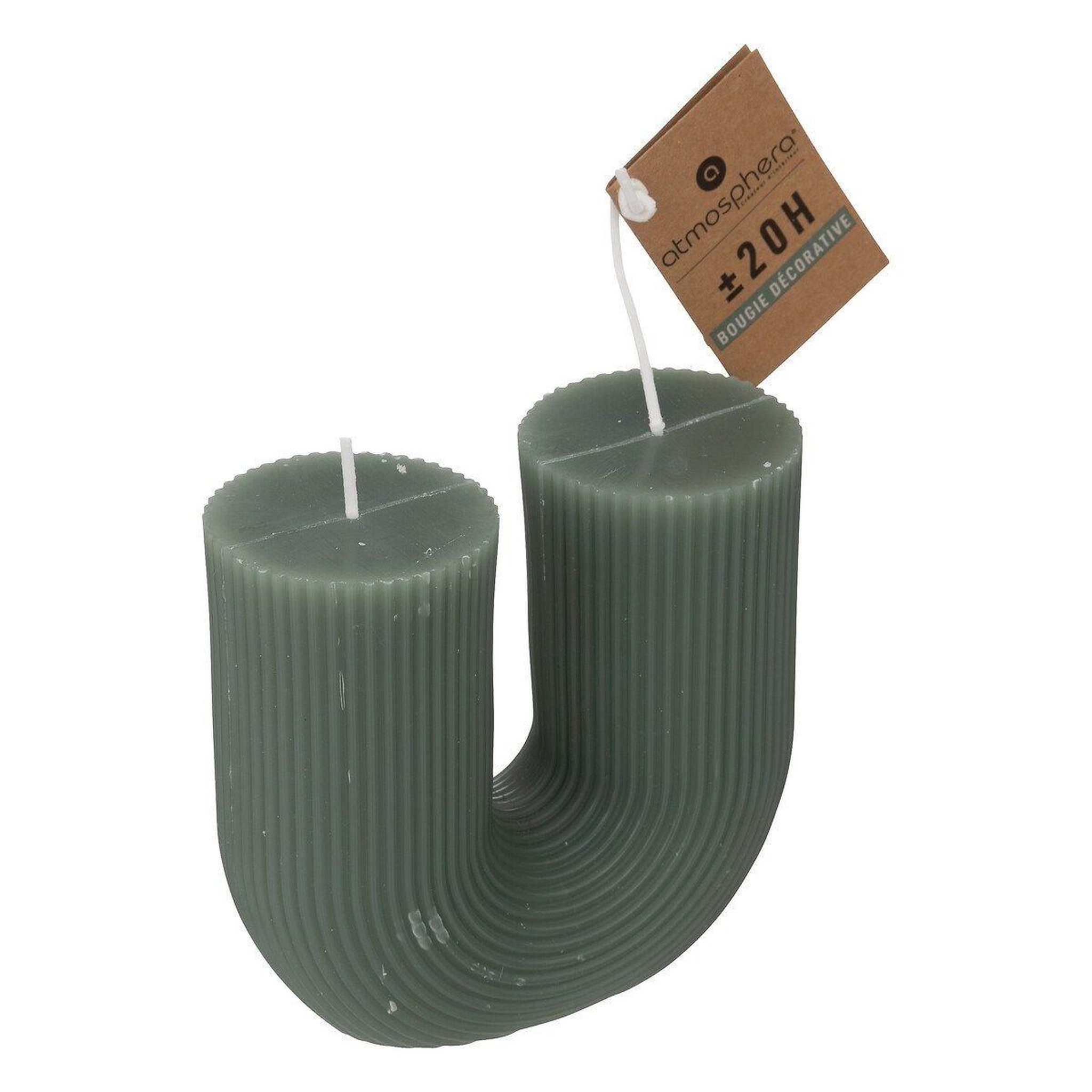 Voir la diapositive 2 : ATMOSPHERA Bougie design  demi  400g vert céladon