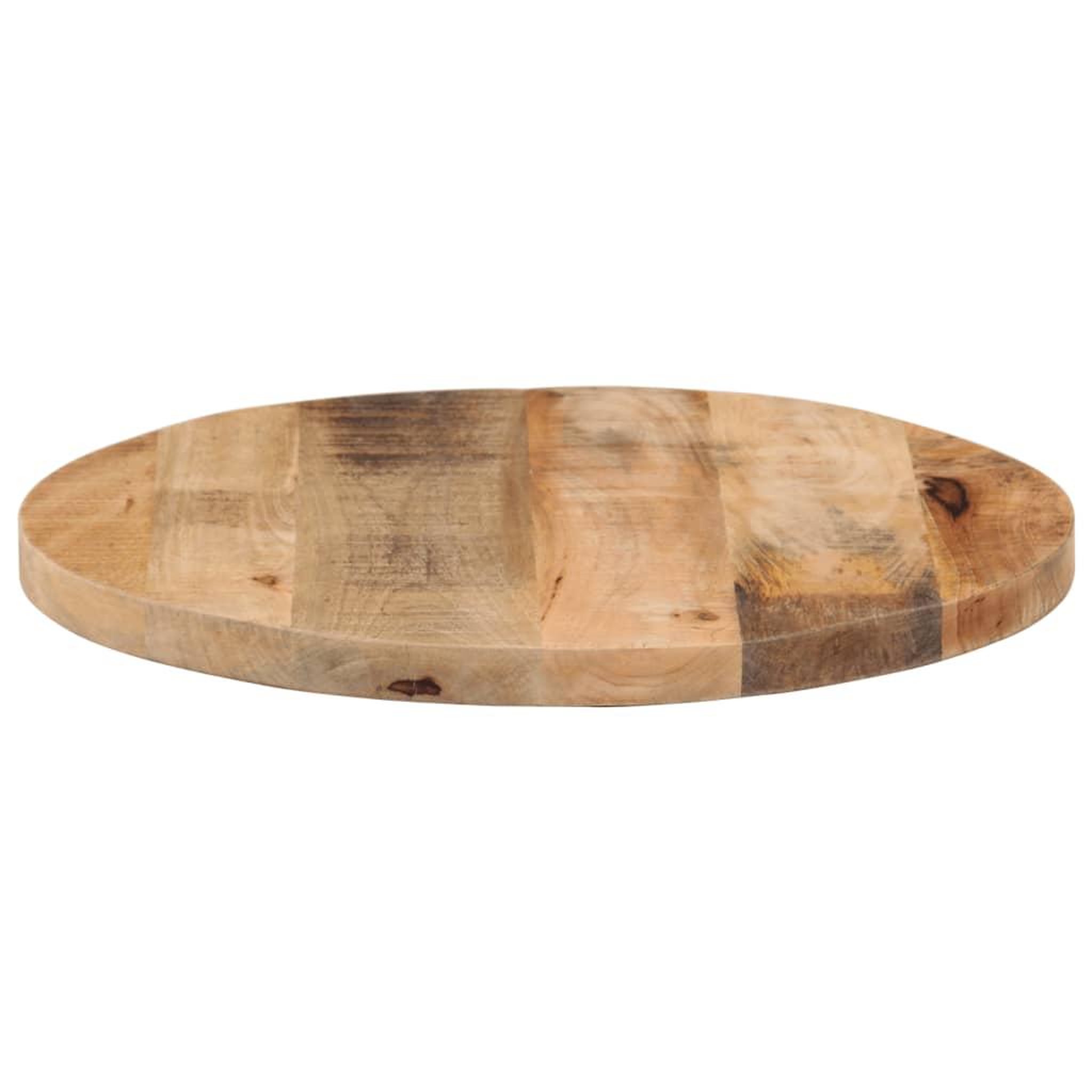 Voir la diapositive 4 : VIDAXL Dessus de table Ø 60x2,5 cm rond bois massif de manguier brut