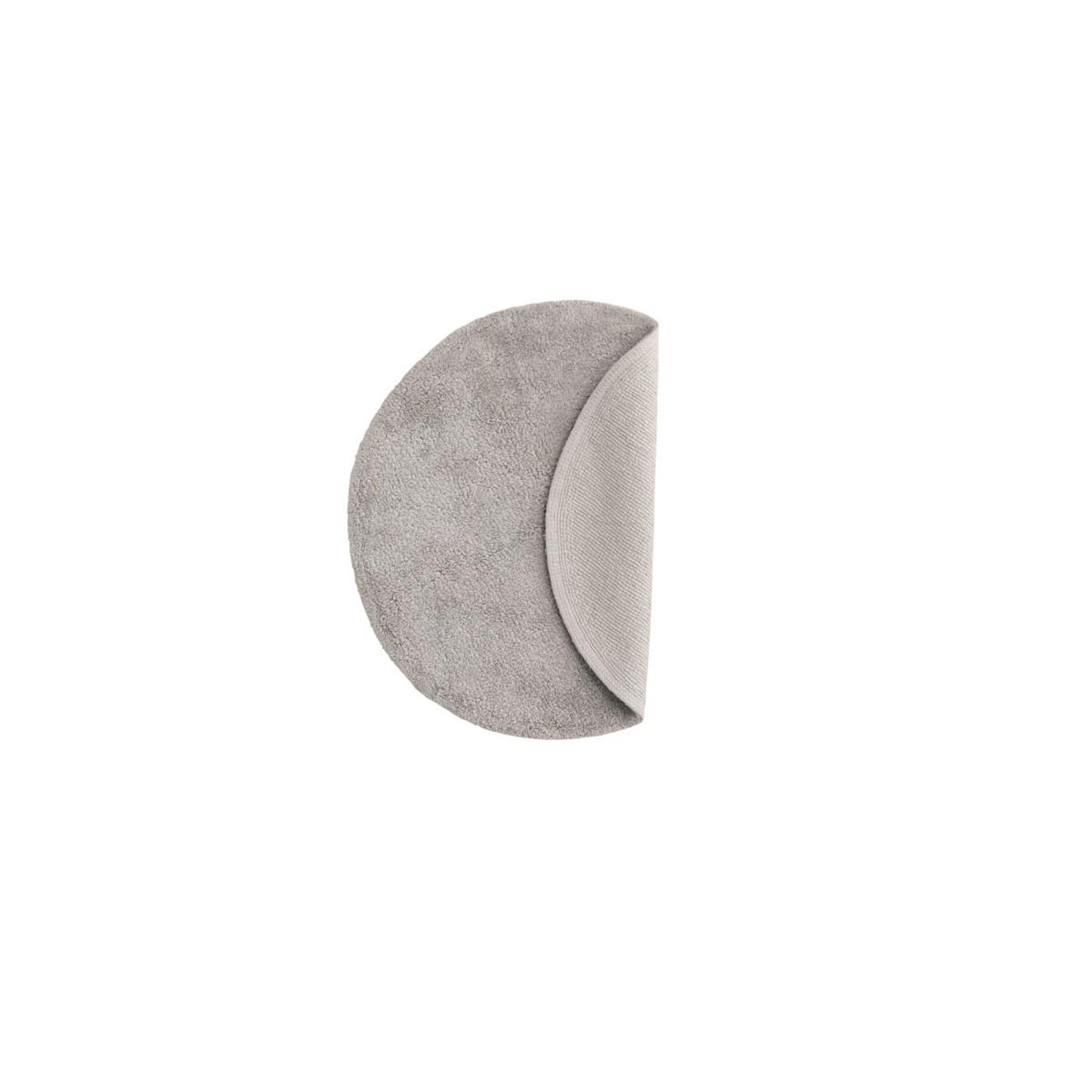 Voir la diapositive 2 : Paris Prix Tapis rond de salle de bain  valle  60cm gris clair