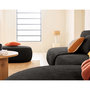 Voir la diapositive 2 : LISA DESIGN Santorini - canapé modulable d'angle droit + pouf - 5 places - en tissu texturé