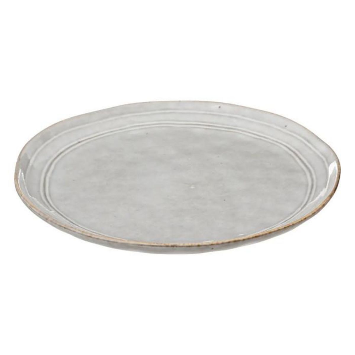 SECRET DE GOURMET Service de Table 12 Pièces  Flower  26cm Gris