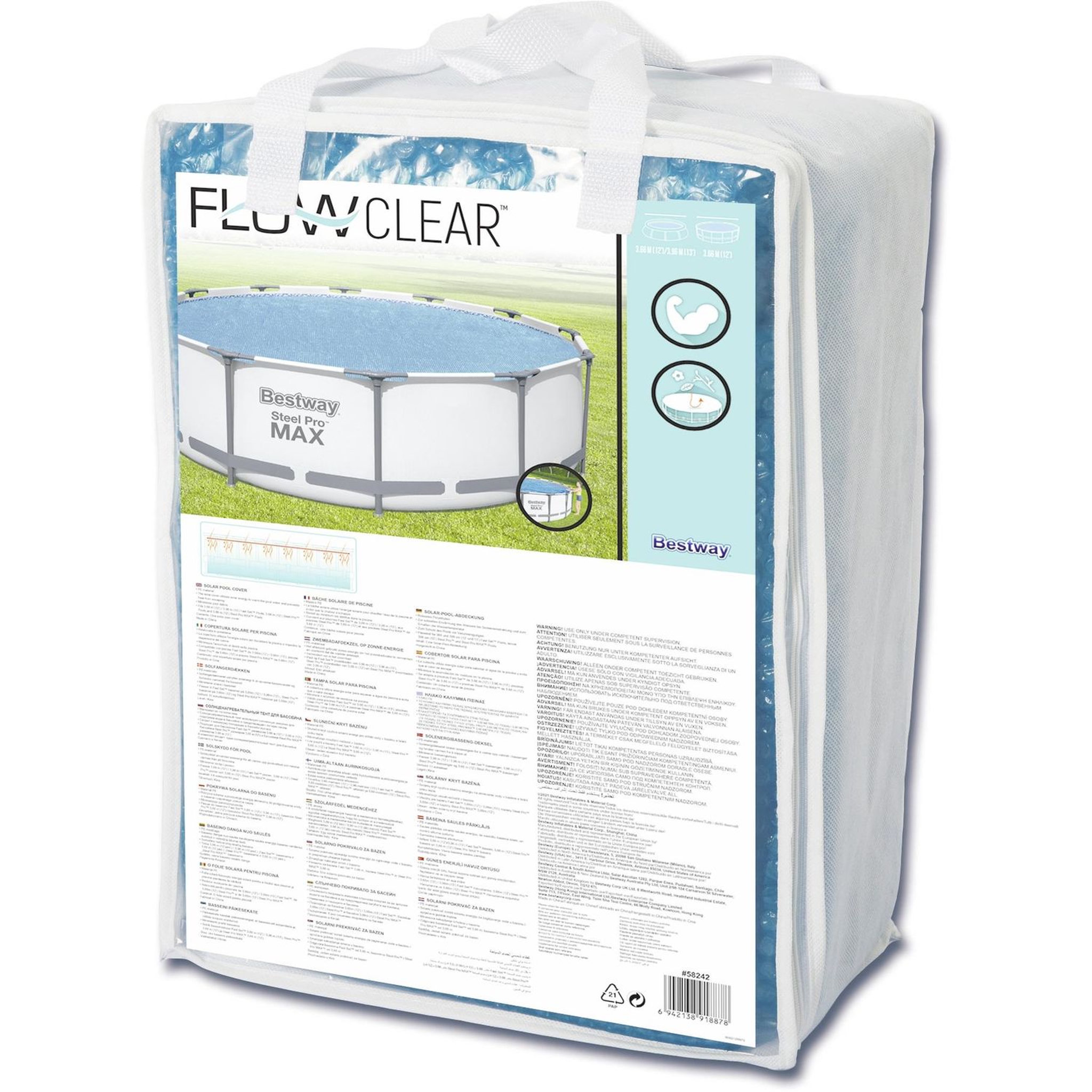 Voir la diapositive 5 : BESTWAY Bâche solaire pour piscine 3,66 m