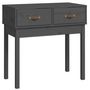Voir la diapositive 2 : VIDAXL Table console Gris 76,5x40x75 cm Bois massif de pin