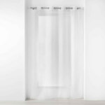 Paris Prix Rideau Voilage à Œillets  Voilizea  140x240cm Blanc