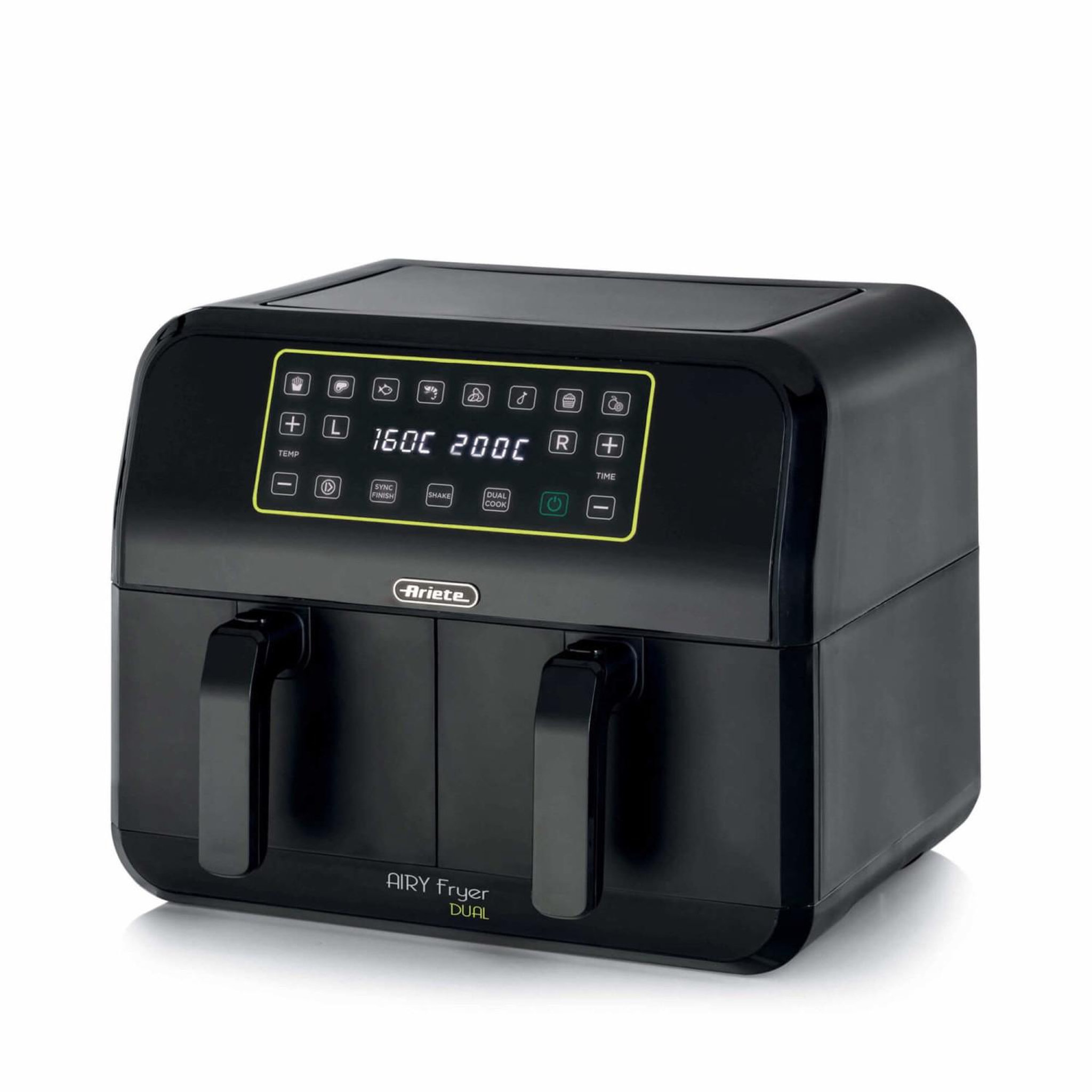 Voir la diapositive 2 : ARIETE Ariete 4623 airy fryer friteuse à air double avec double panier 1700 w 8 l multifonction noir