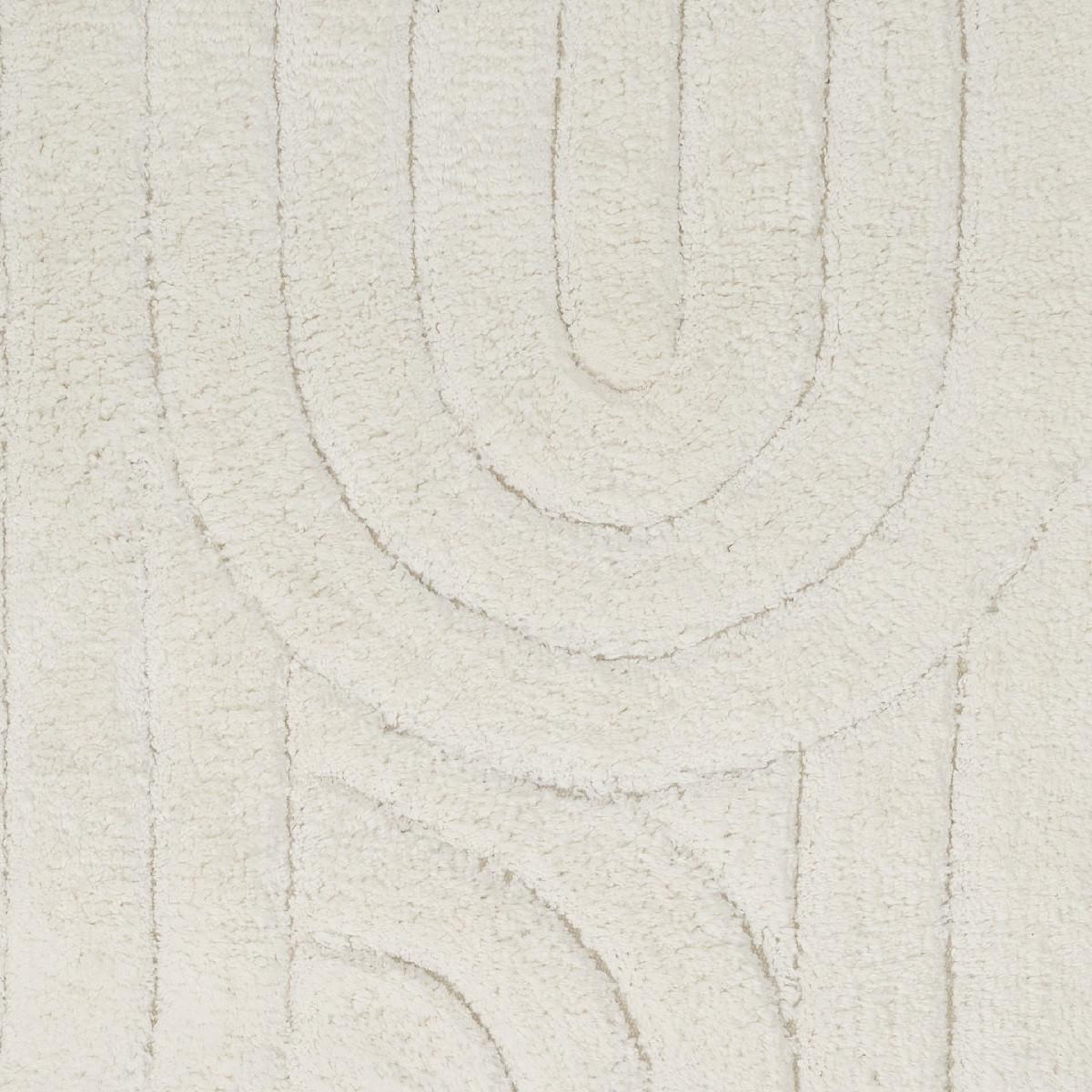 Voir la diapositive 4 : GUY LEVASSEUR Tapis de bain déco graphique arc en coton 60x120cm