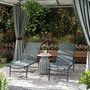 Voir la diapositive 2 : OUTSUNNY Lot de 2 bains de soleil transats inclinables pliables métal époxy textilène gris
