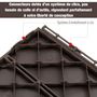 Voir la diapositive 4 : OUTSUNNY Caillebotis - dalles terrasse - lot de  9 - emboîtables, installation très simple - petits carreaux composite plastique imitation bois chocolat