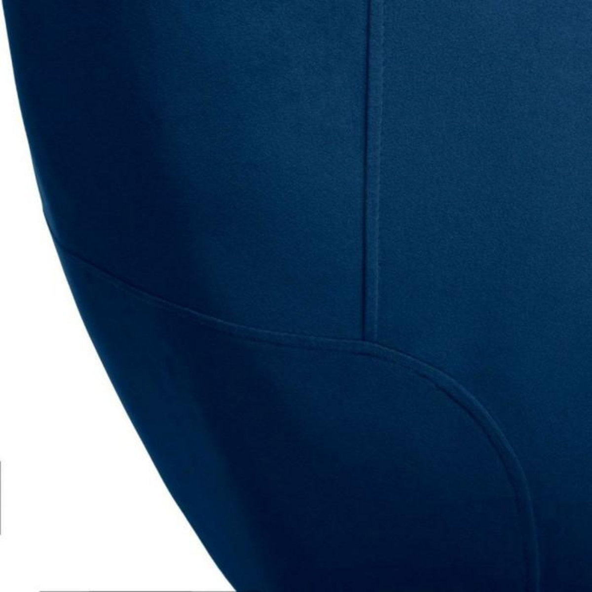 ATMOSPHERA Fauteuil Design en Velours  Solaro  78cm Bleu