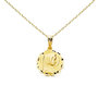 Voir la diapositive 1 : L'ATELIER D'AZUR Collier - Médaille Vierge Marie Or Jaune - Chaîne Dorée - Gravure Offerte