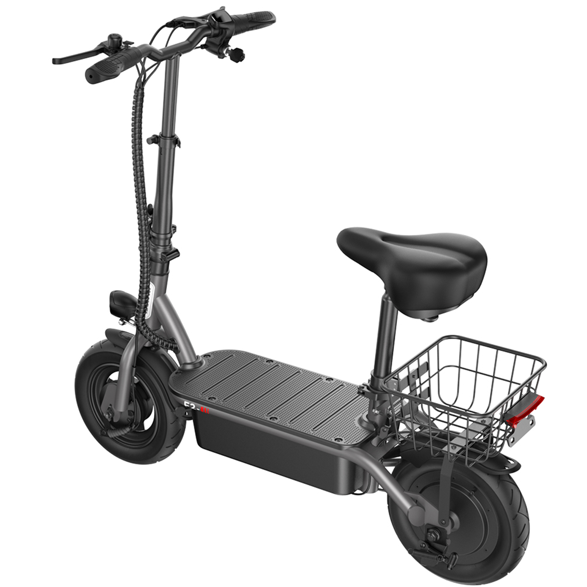Voir la diapositive 4 : ISCOOTER Trottinette électrique iScooter F2 avec siège, 500 W, 36 V, 7,8 Ah, noire