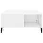 Voir la diapositive 5 : VIDAXL Table basse blanc 80x80x36,5 cm bois d'ingenierie