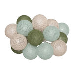 ATMOSPHERA Guirlande Led 16 Boules  Army  255cm Multicolore