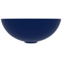 Voir la diapositive 3 : VIDAXL Lavabo de salle de bain Ceramique Bleu fonce Rond