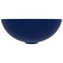Voir la diapositive 3 : VIDAXL Lavabo de salle de bain Ceramique Bleu fonce Rond